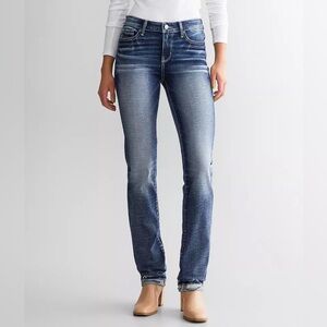 Buckle black straight leg jeans 26x34